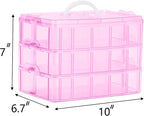 Sooyee Bead Organizer, 3-Tier Craft Organizers and Storage, Stackable Storage - Image 6