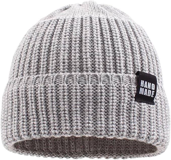 JANGANNSA Simple Knitted Baby Beanie Hip-Hop Boys Winter Hat Toddler Kids Bonnet for Girls 0-5Y