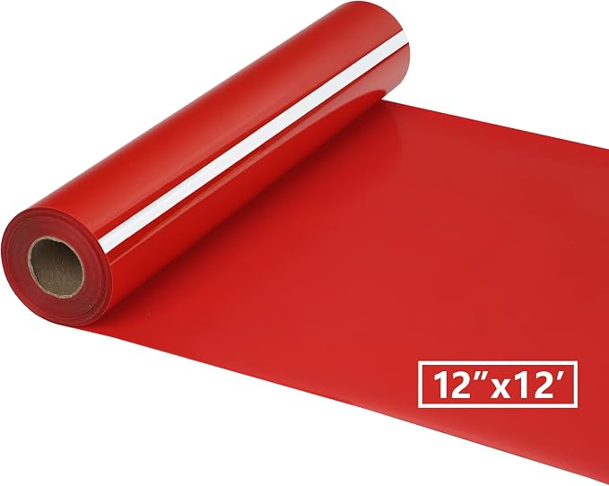 HTV Iron on Vinyl 12Inch by 12ft Roll HTV Heat Transfer Vinyl by HTVVETUR