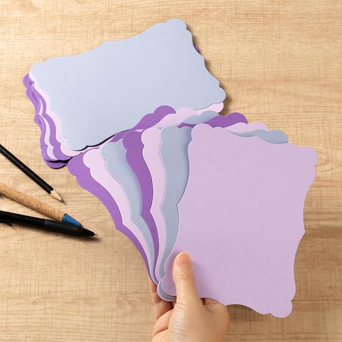 50 Pack Blank Kraft Greeting Cards, 5 Colors, 5x7IN | Thick Cardstock Paper - Image 3