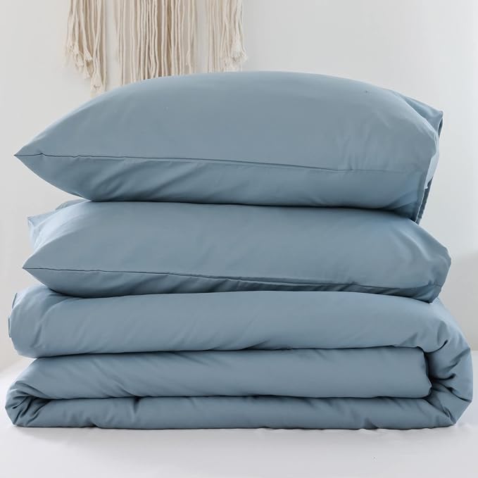 ROSGONIA Comforter Full Size for Boys Teen Girls Dusty Blue, Lightweight Dorm - Image 8