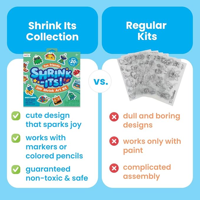 Ooly 28 PC DIY Shrinking Art Kit - Image 3