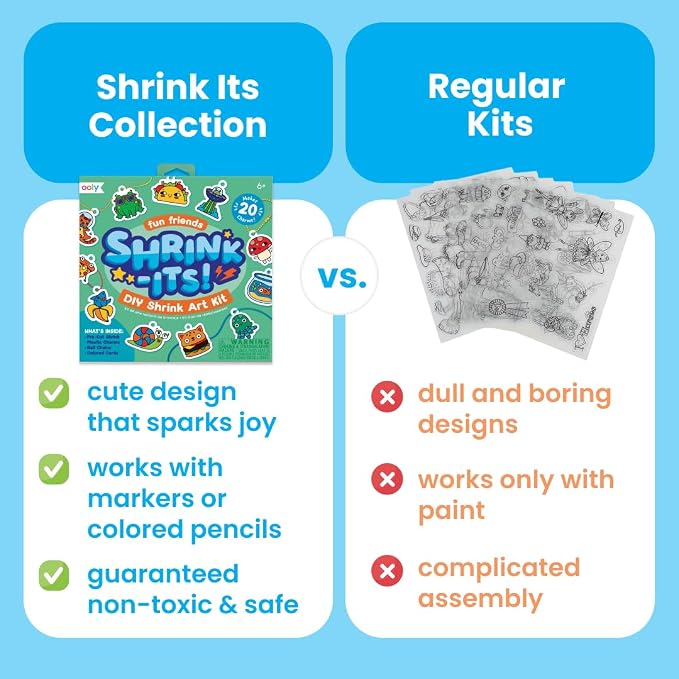 Ooly 28 PC DIY Shrinking Art Kit - Image 3