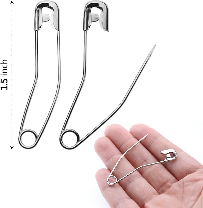 Quilt Safety Pin Curve 1.5 inch Sewing Supply Large Curve Safety Pin Quilt - Image 3