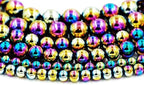 Zenkeeper 108 Pcs Rainbow Hematite Gemstone Beads - Image 2