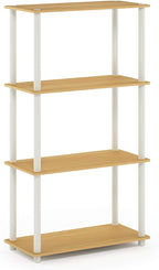 Furinno Turn-N-Tube 4-Tier Multipurpose Shelf Display Rack, Round Tubes - Image 7