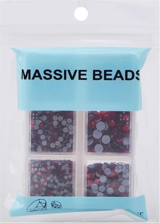 4000pcs Mixed Size Hot Fix Round Crystals Gems Glass Stones Hotfix Flat Back - Image 4