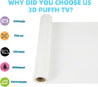 guangyintong Puff Heat Transfer Vinyl HTV Rolls, 3D Puff HTV Vinyl - Image 2