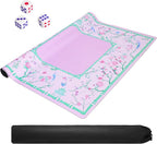 TIASUSAN Purple and Green Mahjong Mat - Image 3