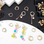 PH PandaHall 18K Gold Plated Huggie Hoop Earrings, Hole 1~2mm - Image 2
