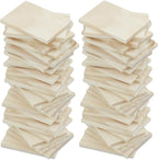 30PCS Wooden Squares for Crafts, 1/4 Inch Thick Natural Blank Square MDF Blocks by Jyongmer