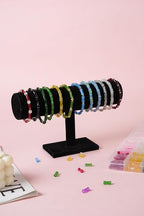 REVKI 1200pcs Glass Beads Bracelet Making Kit, 48 Colors Crystal Beads - Image 8