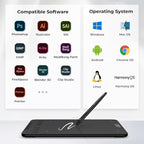 XPPen Updated Deco Mini7 V2 Drawing Tablet-16384 Levels of Pressure - Image 8