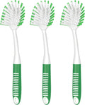 SetSail Dish Brush with Handle, 3 Pack Stiff Bristles Dish Scrubber with by SetSail