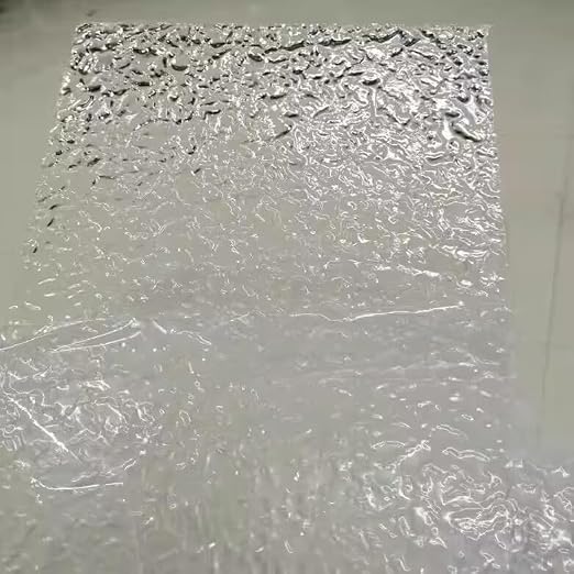 Clear Acrylic Sheets Stone Texture 12" x 16", 1/8'' Thickness Plexiglass Wave by XIAOYUE