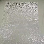 8" x 12" Clear Acrylic Sheets Stone Texture, Plexiglass Wave Ripple Sheet 1/8'' by XIAOYUE
