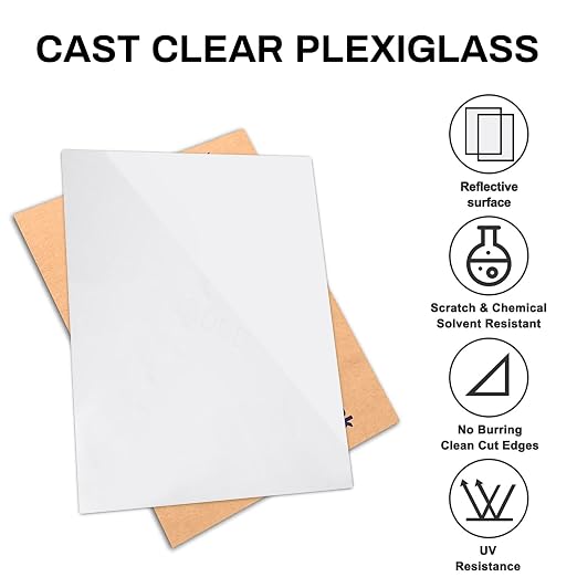 White Acrylic Sheets 18" x 24" x 1/8", 2 Pack Cranviech White Cast Plexiglass - Image 3