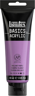 Liquitex BASICS Acrylic Paint, 118ml Tube, Brilliant Purple by Liquitex