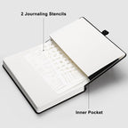 RETTACY Dotted Journal Notebook, 192 Pages, A5 Medium Size | Leather Hardcover - Image 7