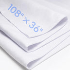 White Felt Fabric Sheet 108" X 36", 1.4mm Thick Large Soft Durable Flexible by MITINU