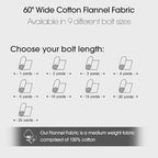 Pico Textiles 8 Yards Bolt Black and White Buffalo Plaid Checkered Flannel - Image 7