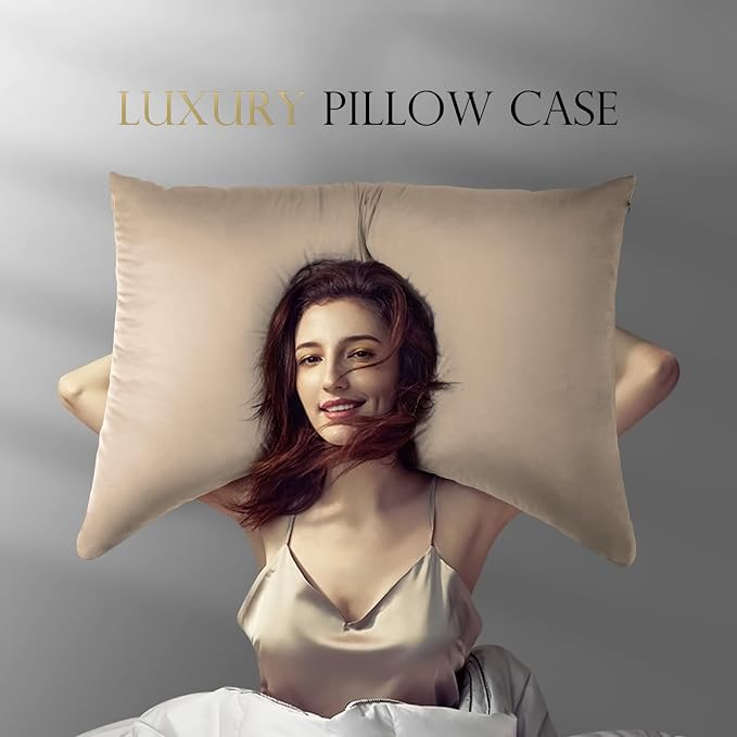 Cooling Crescent Side Sleeper Pillow Cases King Size Set of 2 - Image 6
