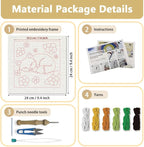 Doodlream Sleeping Fox DIY Punch Needle Embroidery Kit - Image 2