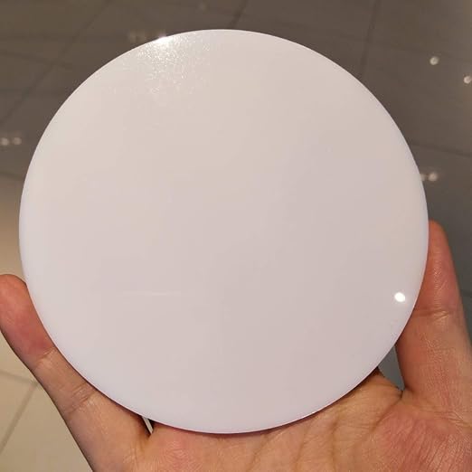 Set of 20 White Acrylic Discs, 1/8" Thick Round Transparent Circle Blanks - Image 3