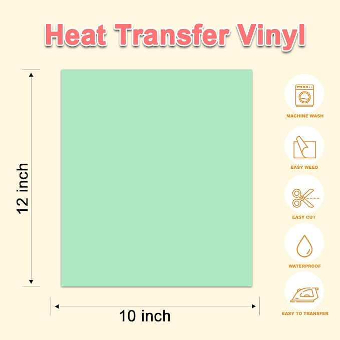 12Pcs DUEUIOE Puff Vinyl Heat Transfer 12x10Inch, Puff Vinyl Heat Transfer - Image 3
