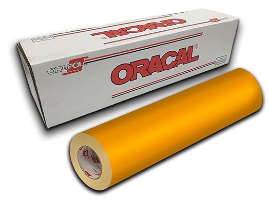 ORACAL 651 Golden Yellow Gloss Permanent Vinyl – Weather-Resistant Roll by Orafol