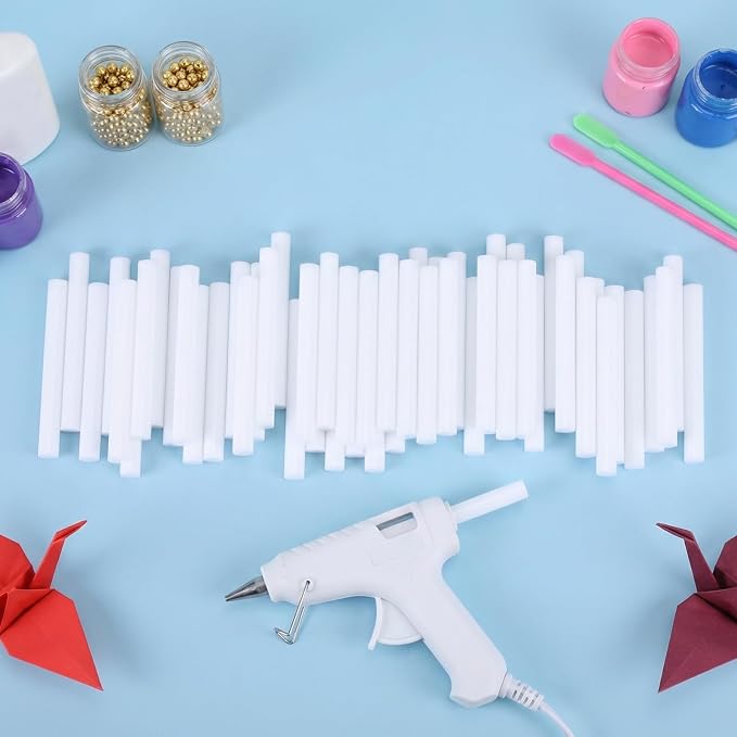 72 Pack White Hot Glue Sticks Bulk, 4 x 0.43 in High and Low Temp Adhesive Glue - Image 7
