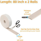 Felt Strips with Adhesive Backing – Furnigear Heavy Duty Cuttable Felt Tape - Image 2