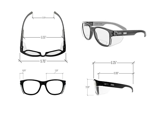 MAGID Y50 Safety Glasses for Construction | Black Frame — 1 Pair, ANSI Z87.1+ - Image 4