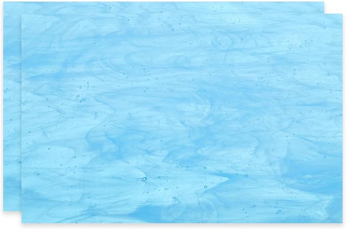 PATIKIL 4 x 6 Inch Transparent Stained Glass Sheets, 2 Sheets Mosaic Glass by PATIKIL