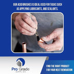 Pro Grade Acid Brushes, 3/8 Inch Flux Brush - Image 3