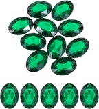 MECCANIXITY 10Pcs Acrylic Oval Gems 30x40 mm Flat Back Artificial Rhinestones by MECCANIXITY