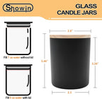SHOWIN Thick Candle Jars for Making Candles 16 Pcs, 7 OZ Empty Jars - Image 3