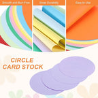 MECCANIXITY 24 Pcs Circle Card Stock, 2 Inch Round Cutouts Paper Thick - Image 3