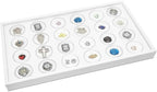 Ikee Design 24 Gem Showcase Stackable Jewelry Display Tray by IkeeDesign