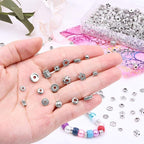Cridoz Metal Spacer Beads for Making Bracelet, Jewelry Making and Findings - Image 5