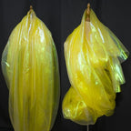 Yellow Iridescent Organza Fabric - Image 5