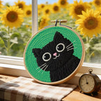 BEUNITONE 2Pcs Cute Cat Punch Needle Kit - Image 7