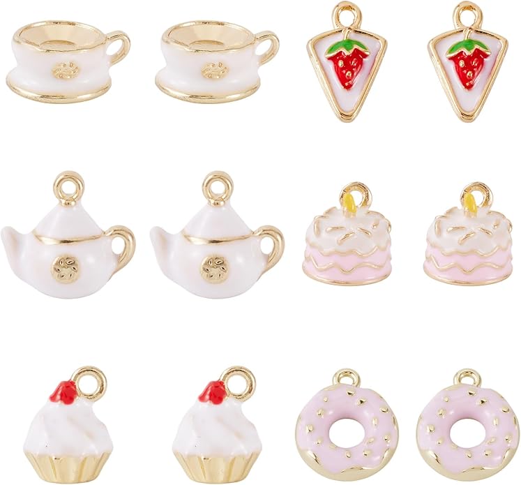 Enamel Food Charms Cute Assorted Food Pendants Sweet Dessert Charms - Image 7