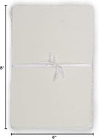 LEATHER VILLAGE Offwhite Deckled Edge Handmade Watercolor Paper 6x8 | 50 Sheets - Image 10