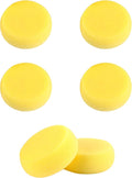 WAFJAMF 6 Pcs Round Painting Sponge 2.96 Inch Craft Clay Yellow | Pottery by WAFJAMF