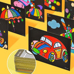 RivanPal Colorful Sand Art Kit Crafts, 26 Different Cartoons - Image 5