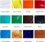 Mont Marte Signature Acrylic Color Paint Set, Semi-Matte Finish, 12 Colors - Image 2