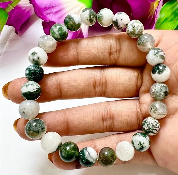 Zenkeeper 116 Pcs Moss Agate Beads - Image 4