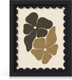 8x10 Picture Frame with Real Glass, Wooden cute 8 x 10 Photo Frame with Wavy Mat by THKRLOF