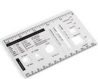 Culinary Ruler Mini Cutting Reference Template Cooking Measurement | Acrylic by UPTTHOW